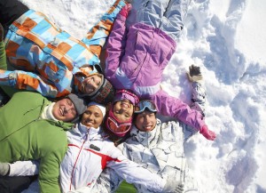 friends in winter